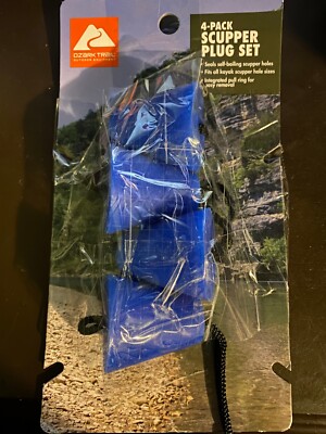 Ozark Trail Outdoor Equipment 4 Pack Kayak Scupper Plug Set