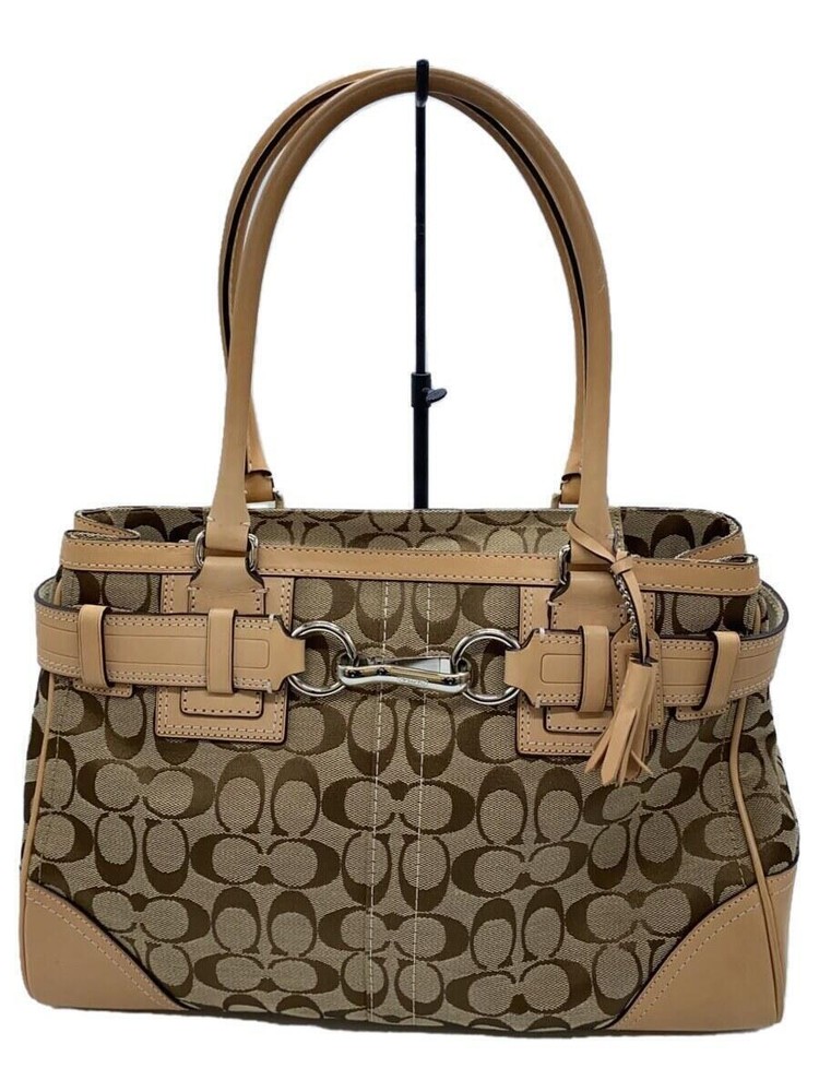COACH Handbag Canvas CML Total Pattern 10246