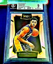 2015-16 SELECT PRIZM PINK D'ANGELO RUSSELL #7/20 RC CONCOURSE BGS 9   62