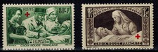 Timbres de France Poste croix rouge N° 459 et 460 Neuf ** MNH