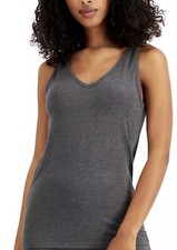 Alfani Intimates Women Soft Modal Tank Top Charcoal Heather Size M MSRP 36