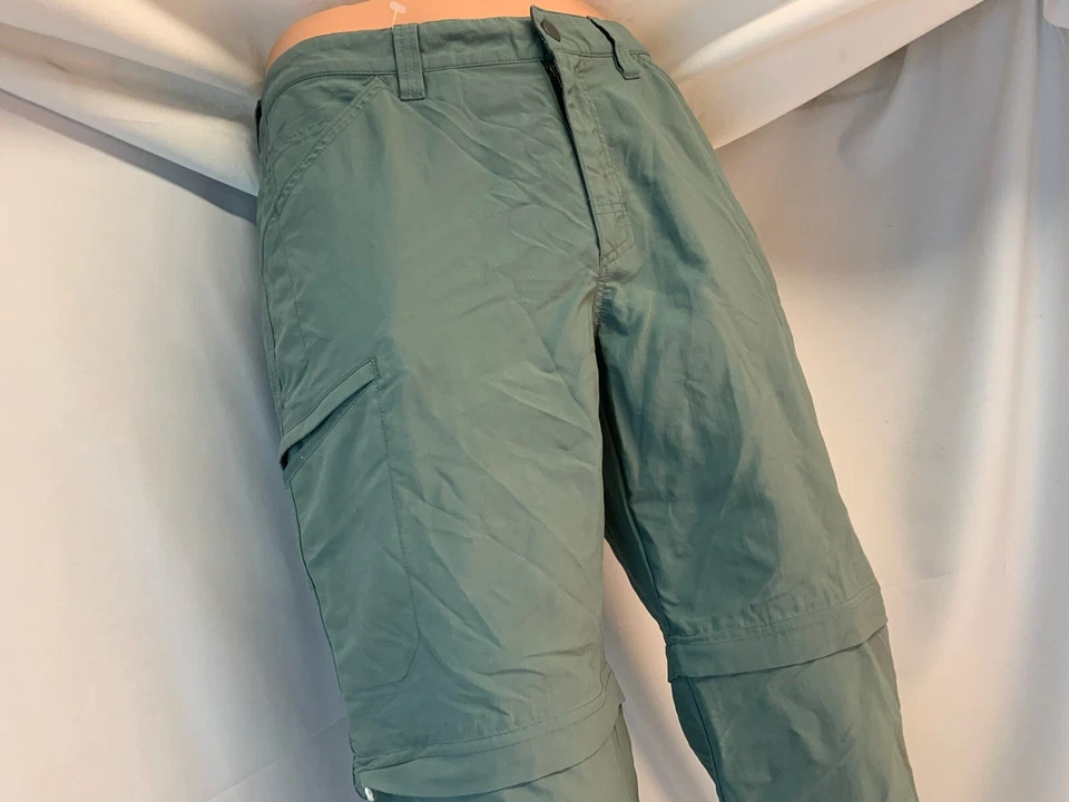 Pantalones cortos de senderismo Mountain Hard Wear 31x32 gris nailon con cremallera YGI K1-114 Foto 3 de 4