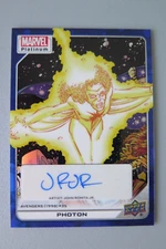 2023 MARVEL PLATINUM PHOTON #199 CREATOR AUTO BLUE RAINBOW JOHN ROMITA JR. 14/15