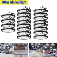 20Pack 100W UFO Led High Bay Light Warehouse Factory Commercial Industrial Light
