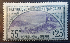 France Timbre - Au profit des Orphelins de la Guerre - Neuf * - YT 153