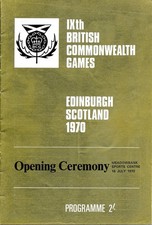 COMMONWEALTH GAMES SCOTLAND 1970 - OPENING CEREMONY PROGRAMME 16th July