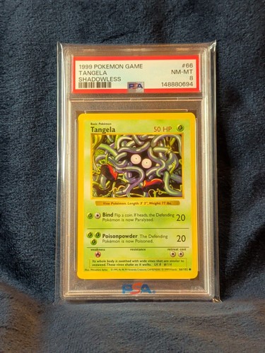 Tangela (Shadowless) graded PSA 8 for sale on eBay