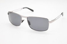 NEW CHAMPION CU6029 C04 POLARIZED SILVER BLACK AUTHENTIC SUNGLASSES 58-17