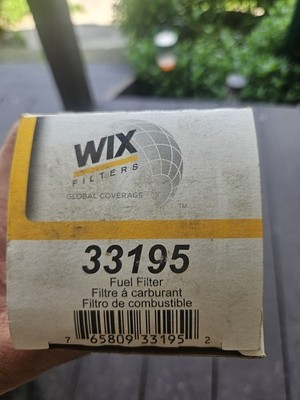 WIX 33195 FUEL FILTER NOS 33195 WIX FILTER WITH GASKET FREE SHIPPING