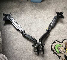 HUANUO Dual Monitor Desk Mount Arm Tilt/Rotat...