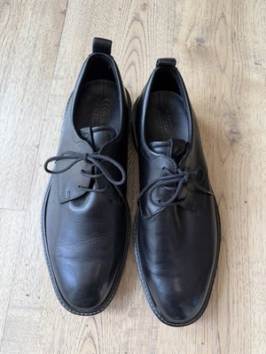ECCO ST.1 Hybrid Men s Black Leather Plain Toe Derby Oxford Shoes US 10-10.5