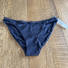 Victorias Secret Women’s M Black Bikini Bottom Twisted Brazilian Hipster