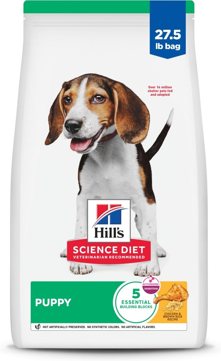 Hill's Science Diet Puppy Chicken & Brown Rice Recipe Dry Dog Food, 27.5-lb bag