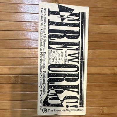 Firework Flyer Vintage 1985 Original Print Ad