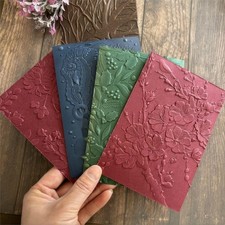 3D Cherry Blossom Rose Plastic Embossing Folders for Card Making,Embossing Templ