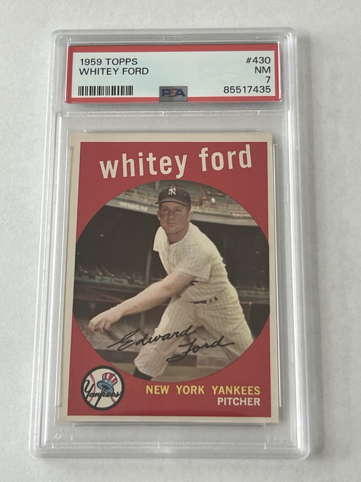 1959 Topps Whitey Ford PSA NM 7 #430 Yankees