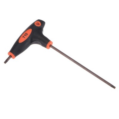 T15 Anti Tamper Proof Torx Key T-Handle Dual End Wrench S2 Steel