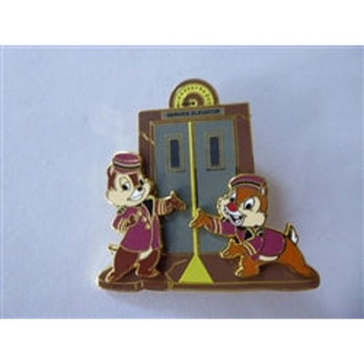 Disney Trading Pin  170021 DLP CHIP AND DALE BELLHOPS ELEVATOR HOLLYWOOD TOWER