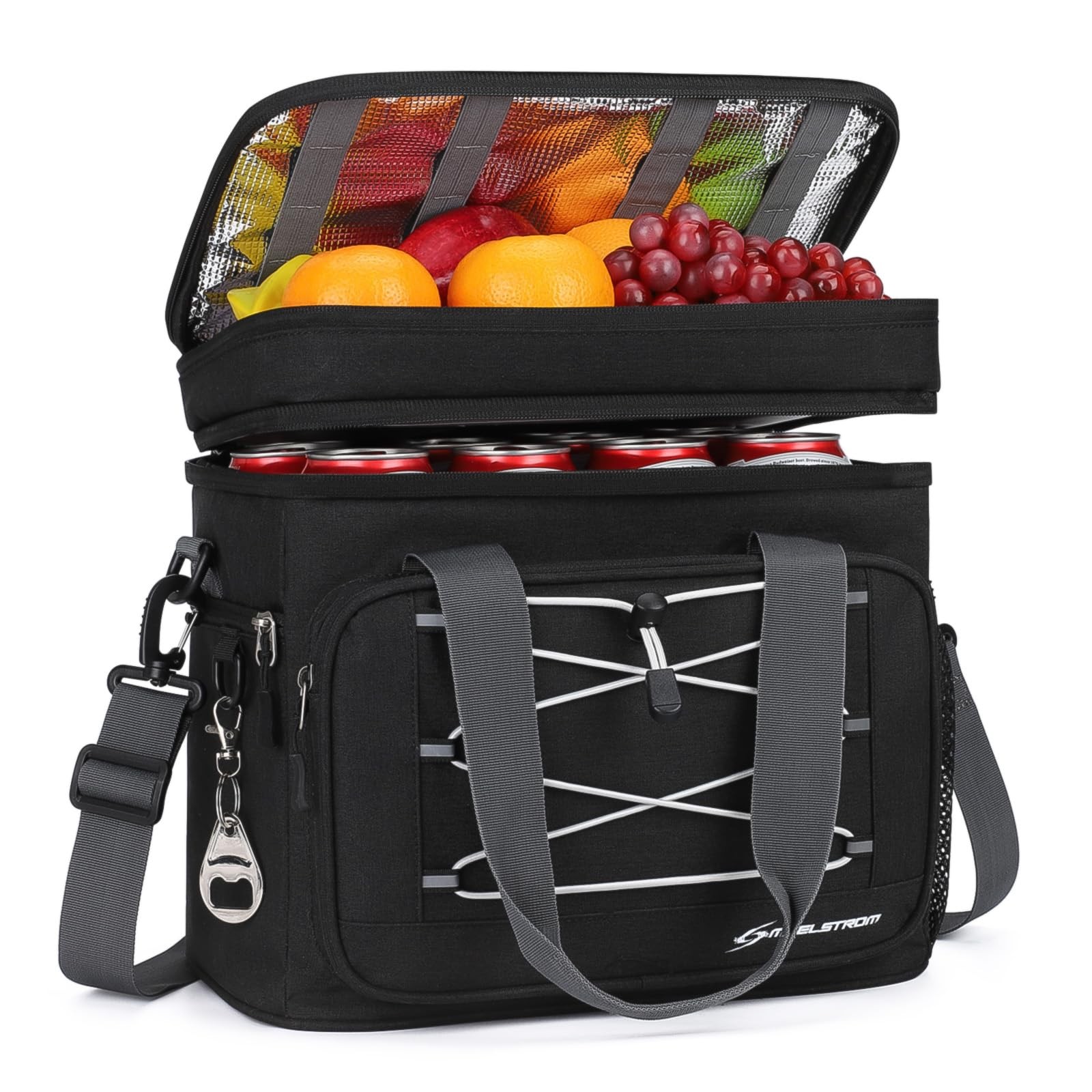 Bag, Holds Up To 24 Cans, Black