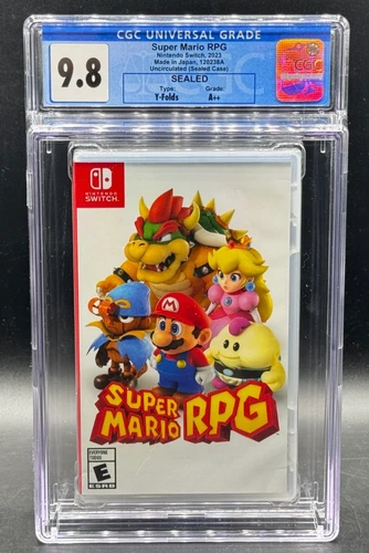 Super Mario RPG Nintendo Switch Sealed New Uncirculated CGC 9.8 A++ Graded