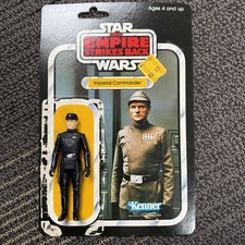 Vintage Star Wars Kenner 1980 Imperial Commander Figure W  ESB 41 Cardback Loose