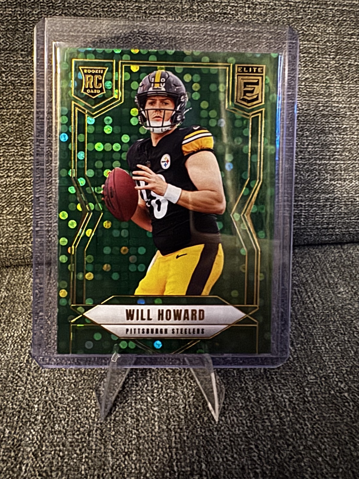 2025 Panini Donruss Elite - Rookies Will Howard #150 Green Disco (RC)