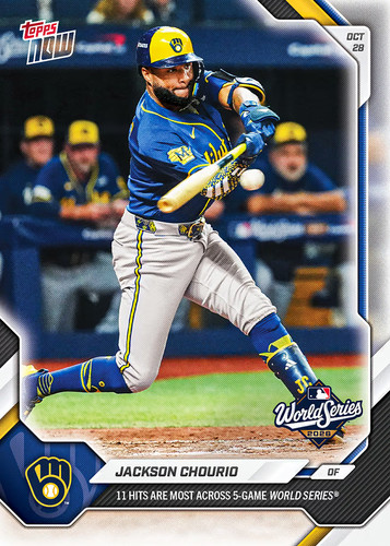 2026 Topps Now 831 Jackson Chourio