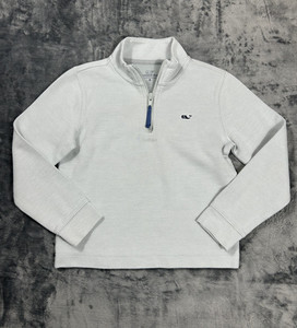 Vineyard Vines Boys 6 Quarter Zip Lightweight Sweater Pullover Embroidered Logo