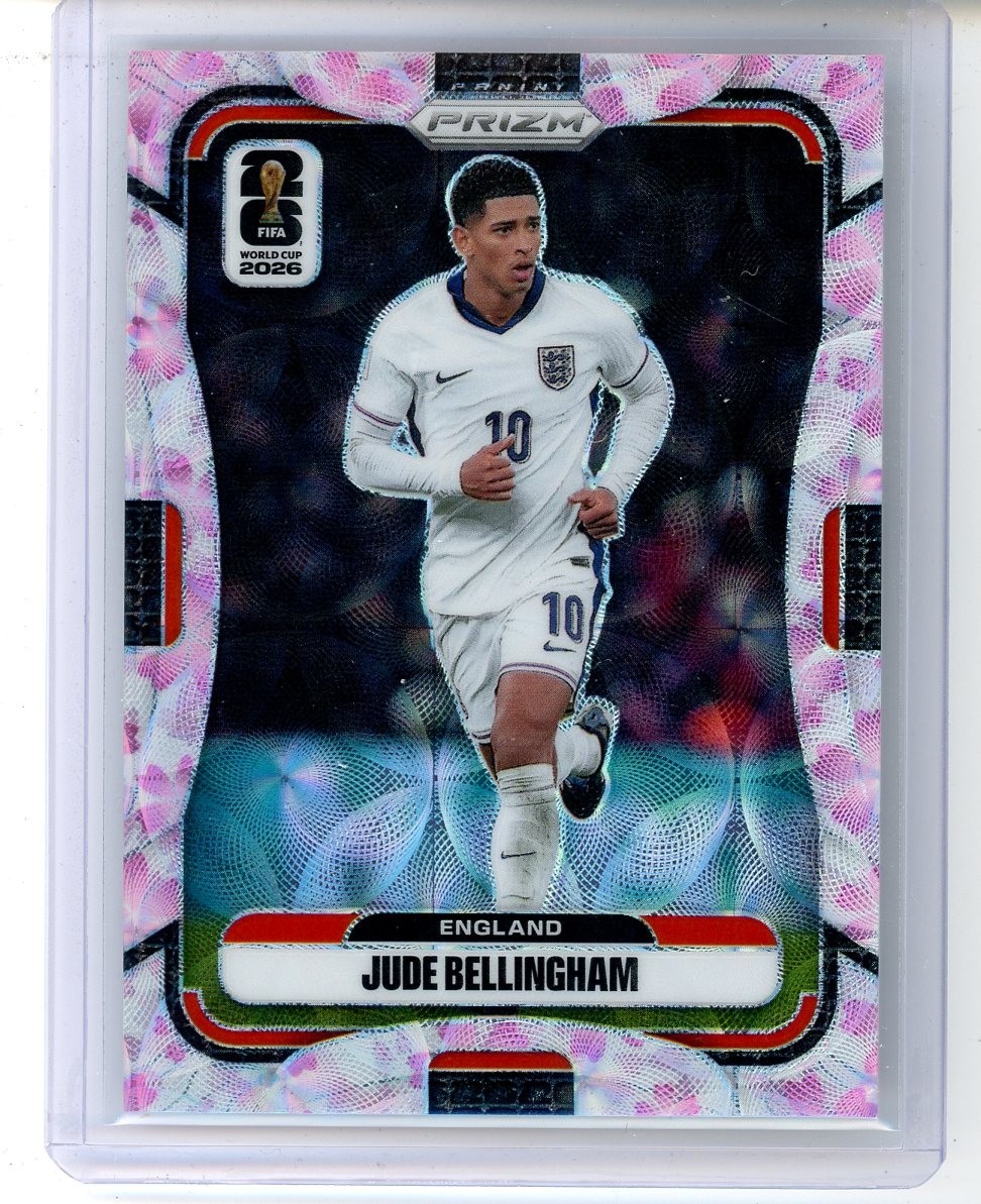 2026 Panini Prizm World Cup #114 Jude Bellingham Cherry Blossom Prizm #2/20