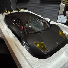 Kyosho 1/18 Lamborghini Murcielago R-GT Diecast Matte Black Collectible Used