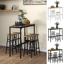 Set Tavolo e Sgabelli da Bar 3 Pezzi Tavolo da Cucina con 2 Sgabelli per Sala da Pranzo
