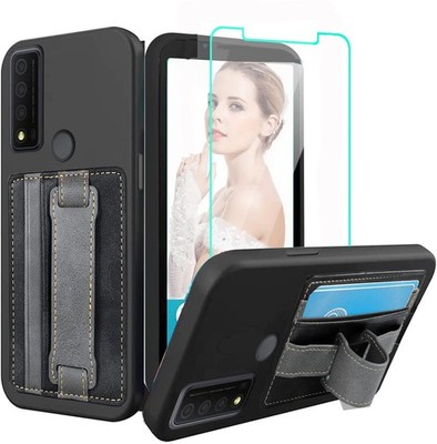 TCL 30 XE 5G Case Insert card Hidden telescopic support Shock protection jacket