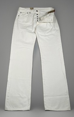 Levis 501 Mens White Jeans 32x34 Original Fit Straight Leg Button Fly Denim NWT