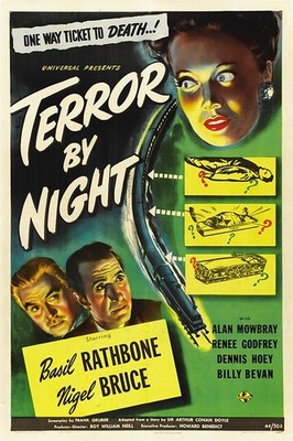 Terror by Night 1946 Basil Rathbone Sherlock Holmes Poster 24x36 Print