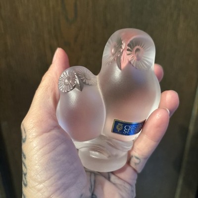 Heavy Crystal Owl Figures By Crystal De Severs