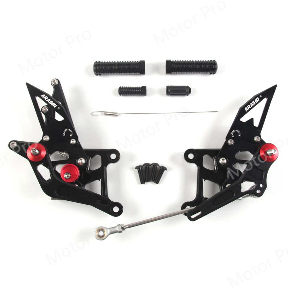Juego de estriberas traseras ajustables para Honda CBR250R 2011-2022 reposapiés pedal Foto 2 de 4