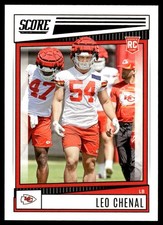 2022 Score Leo Chenal Rookie Kansas City Chiefs #354