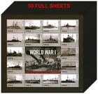 Wholesale Lot 50X GUYANA 2015 Stamps Sheet Ships of WWI MNH #F30150