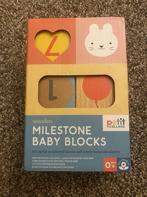Petit Collage Milestone Blocks