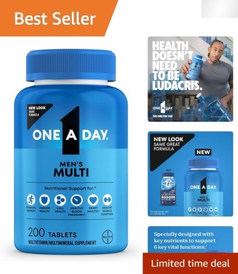 One-a-Day Men's Multivitamins - 200 Tablets, Gluten-Free, Nutritional Booster