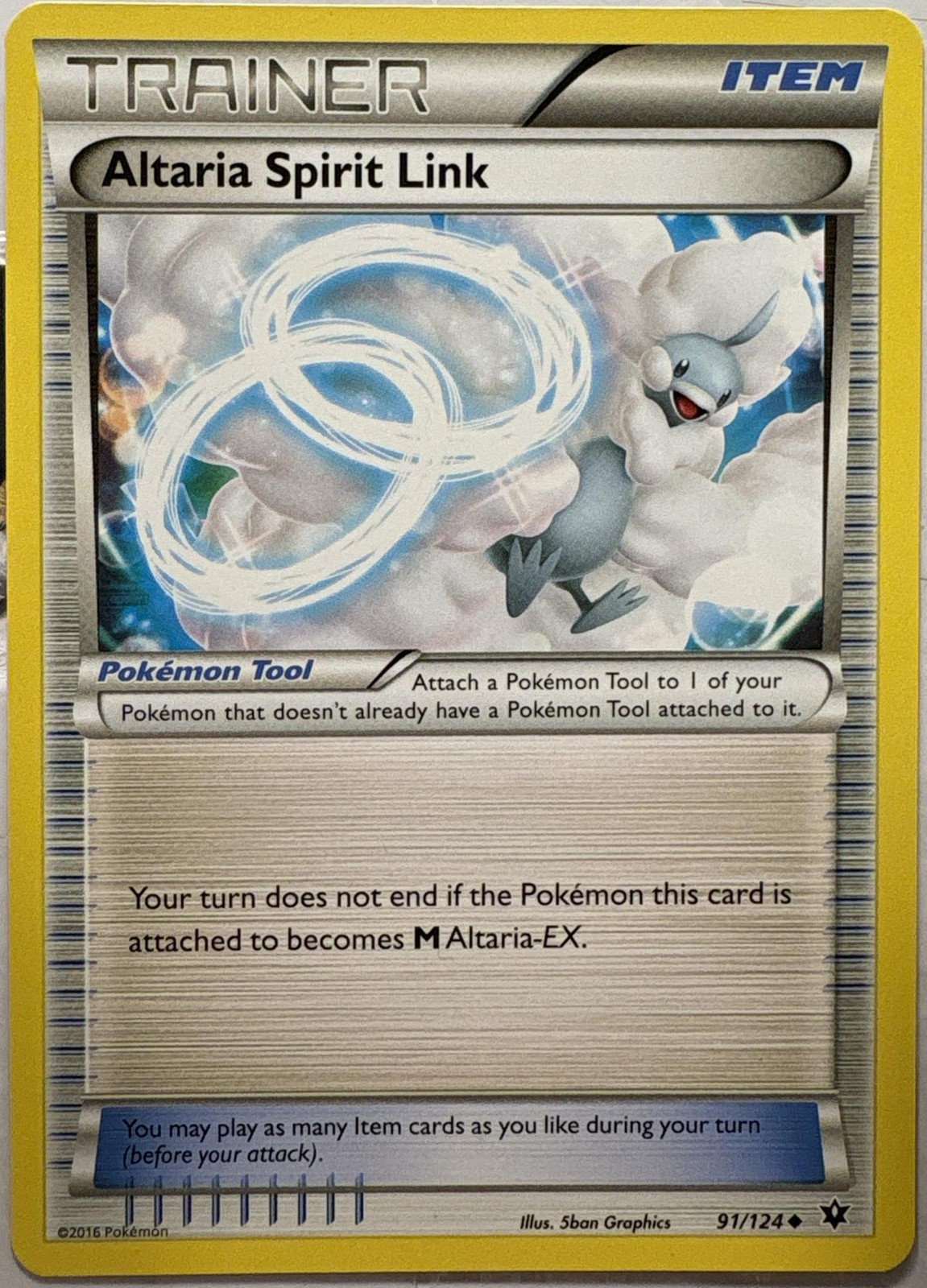 Altaria Spirit Link Uncommon Fates Collide 91/124 Pokemon Lightly Played