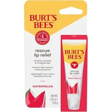 Burt's Bees Rescue Lip Relief, Watermelon, Hydrating Lip Balm - 0.35oz Pak 1