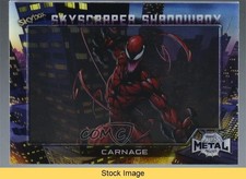2022 Marvel Metal Universe Spider-Man Skyscraper Shadow Box Carnage READ 7i2