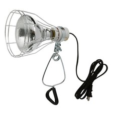 0324 18/2 Gauge Brooder and 150-Watt Heat Lamp with Wire Grill and Clamp; 6-F...