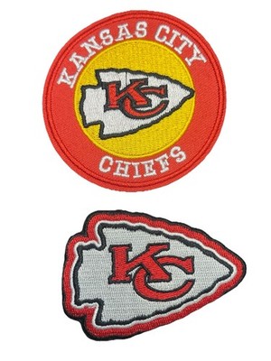 KC Chiefs Lot Of 2 Embroidered Iron On Patch