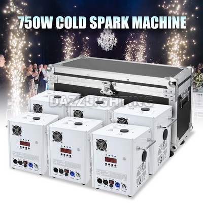 PAIDUN 750W Cold Spark Firework Machine DMX512 Stage Effect Wedding Show Event
