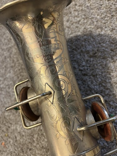 1928 Buescher True Tone Alto Sax/Saxophone, Snap-In Pads, Original Gold Plating!