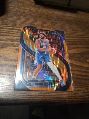 2024-25 Panini Select  BASKETBALL  Joel Embiid  Neon Orange Shock 76ers!!!!!!!!!