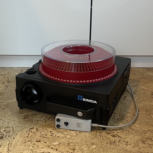 DIA-Projektor, Simda 3250, 2x 250 W Lampe, DIA, 2x Karussell 80 für DIAs