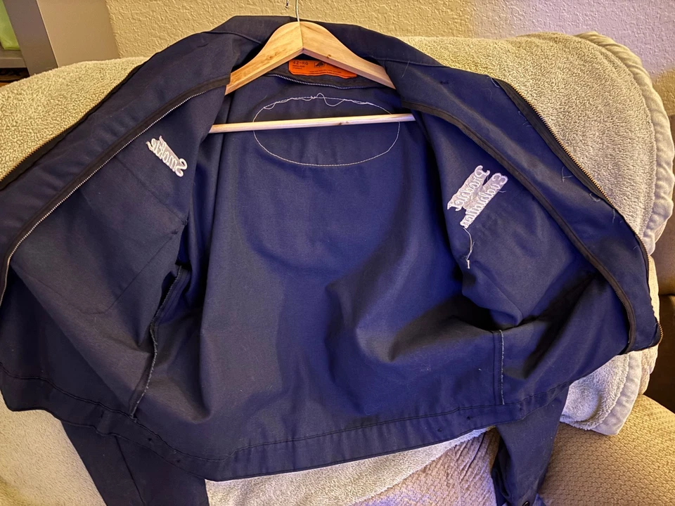 VTG Ford Motor Co Company Mens large size 42  Employee  SMOKIE RED KAP  Jacket # - Image 4 of 4